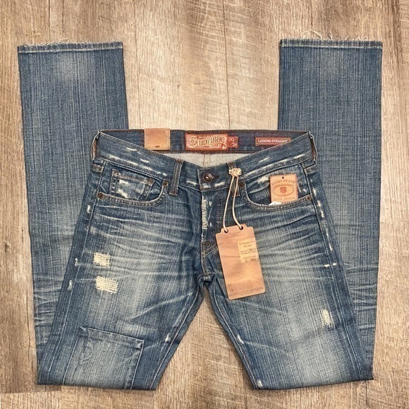 Lucky Brand Denim - Lucky Brand Legend straight leg patchwork jeans size 00/24